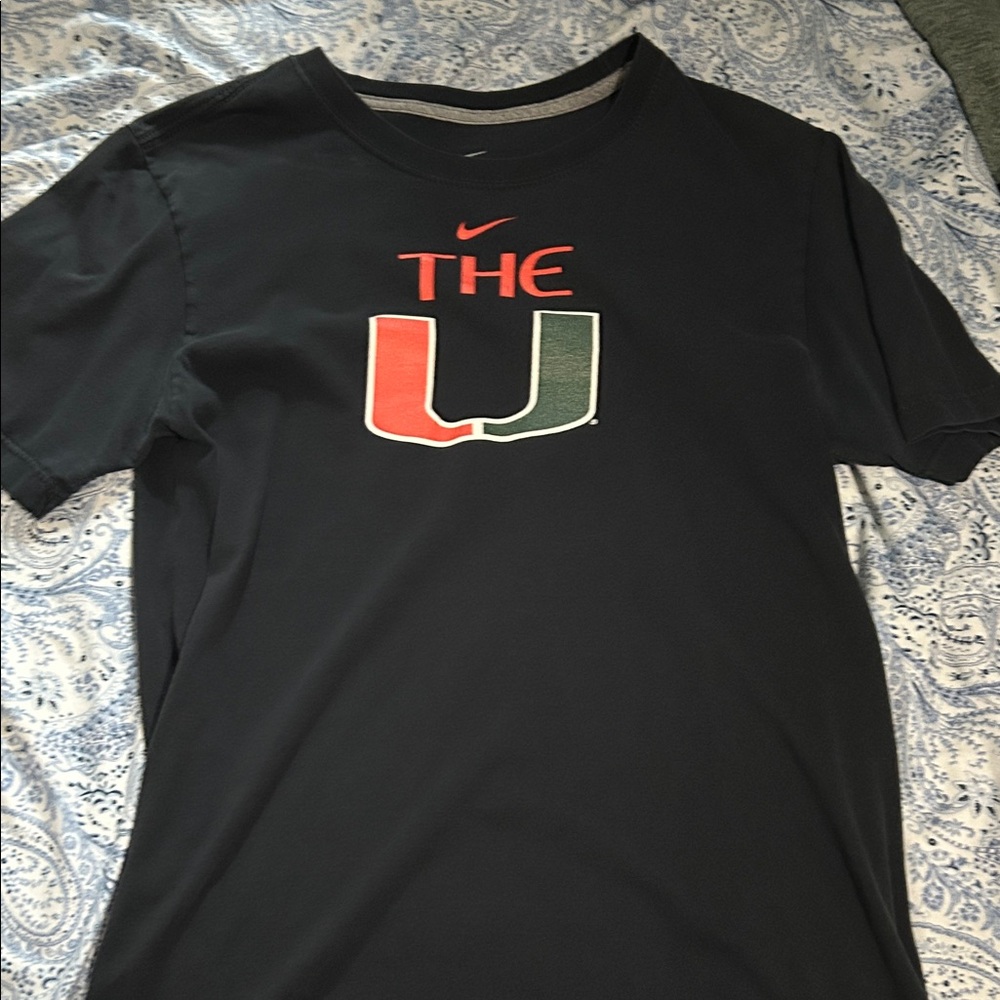 Nike Black 'The U' Miami hurricanes shirt